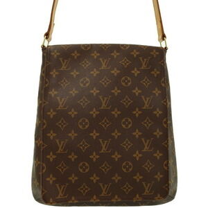 Louis Vuitton Monogram Leather Brown Musette Shoulder Bag